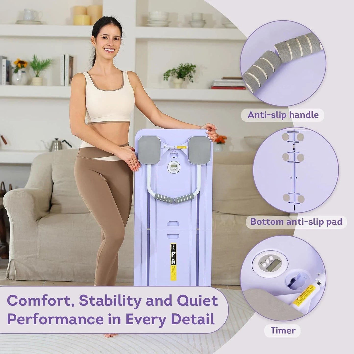 NEW 8 in 1 - Foldable Pilates Board for Home Workout | Ab Workout Board