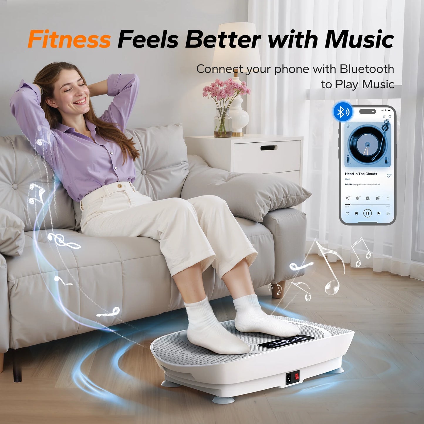 Vibration Plate Exercise Machine Whole Body Workout Power Vibrate Fitness Platform Vibration Plate Weight Loss & Shaping