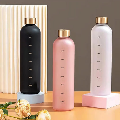 Sports 1L Water Bottles with Time Marker
